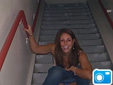 Peeing on stairs