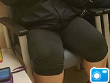 My sexy BBW sister in-law fully dressed, thick thighs and cum fuck me eyes smash or pass? 