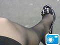 nylons and heel