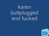 buttplugged and fucked